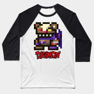 digimon shinmonzaemon pixel Baseball T-Shirt